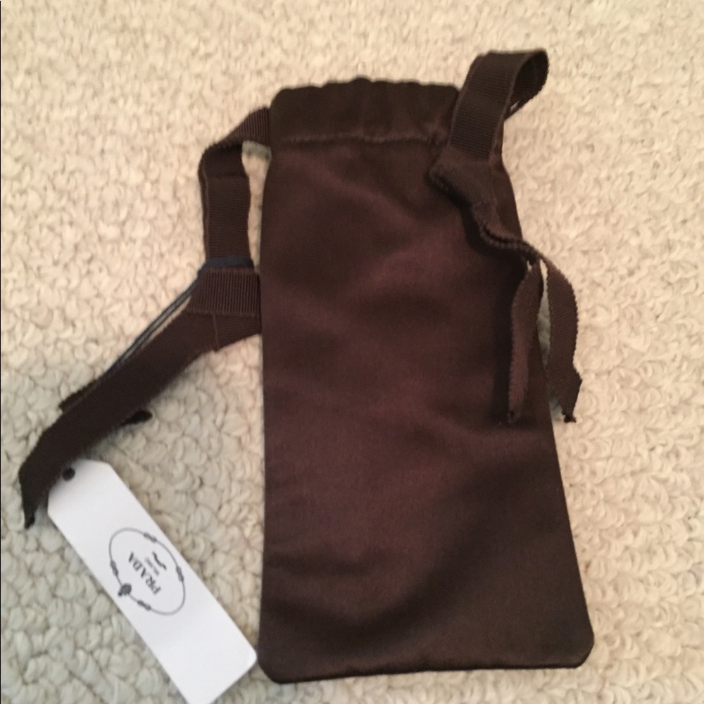 Prada belt and bag NWT chocolate rare